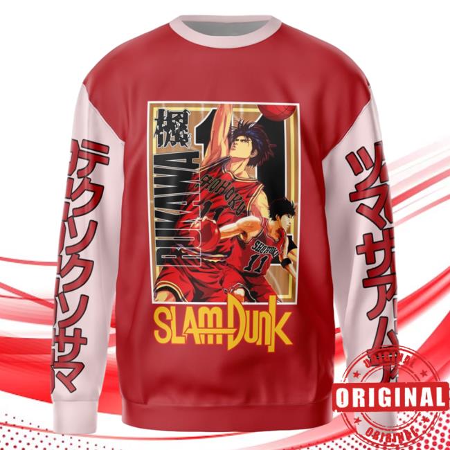 Official Anime Ape Clothing Kaede Rukawa Slam Dunk Streetwear AOP Shirts 3D All Over Print Animeape