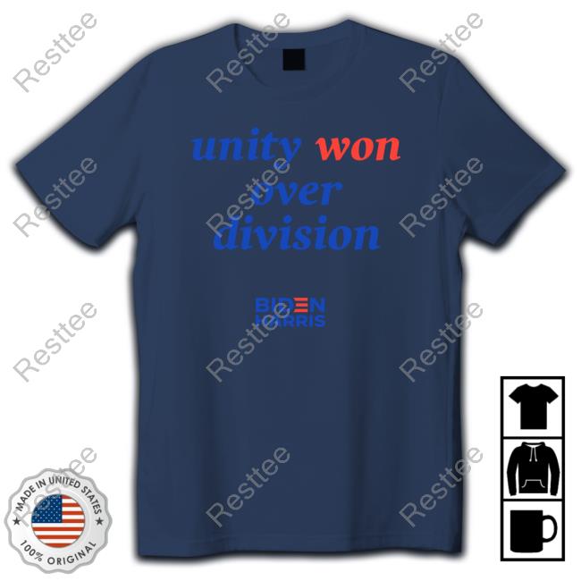 Official Biden Harris Unity Won Over Division Sweatshirt