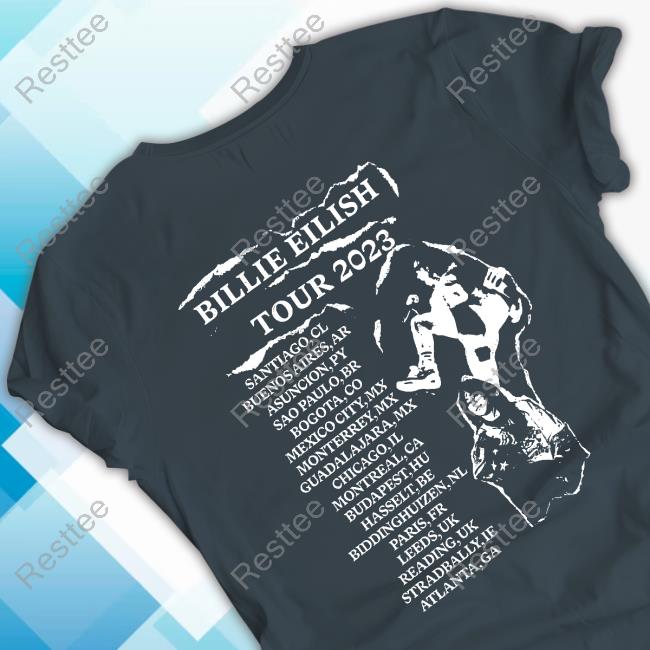 Billie Live Black Tour Tee Billie Eilish Store Billie Live Black Tour Tee