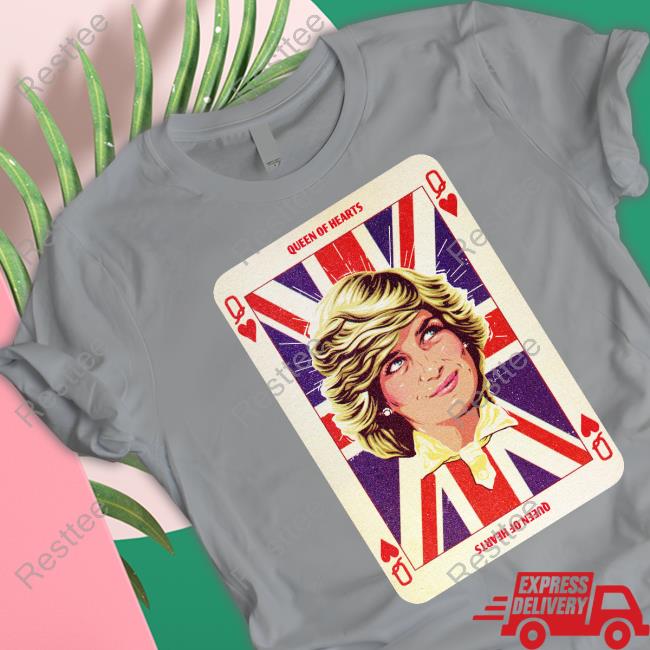 Official Lady Di Queen Of Hearts Tee Shirt
