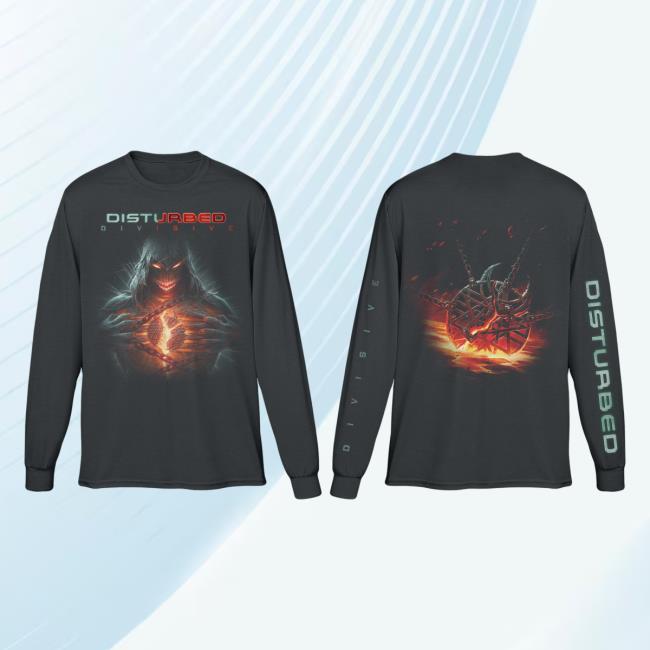Official Disturbed Merch Store Disturbed Divisive Long Sleeve Tee Shirt Disturbed1