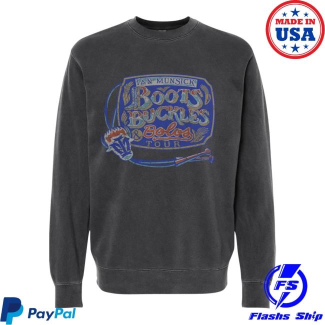 Boots, Buckles & Bowties Faded Pullover Hoodie Ian Munsick