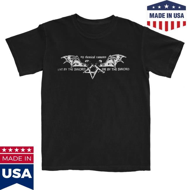 Official Mcr Merch Store Shop Warner Records My Chemical Romance Pentagram Wings Shirt 2024 WarnerRecords