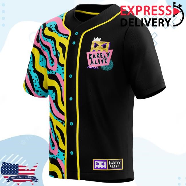 Barely Alive - Black Memphis Baseball Jersey Barely Alive Merch