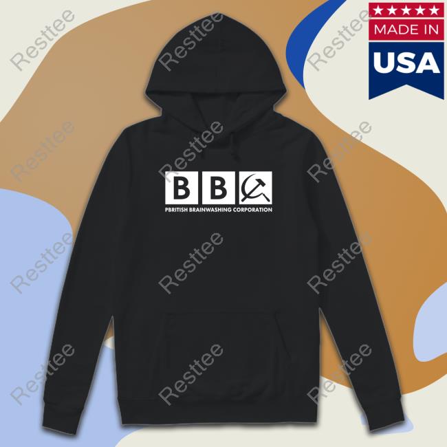 Official Paul Golding Bbc Pbritish Brainwashing Corporation Shirt Hammer And Sickle Icon