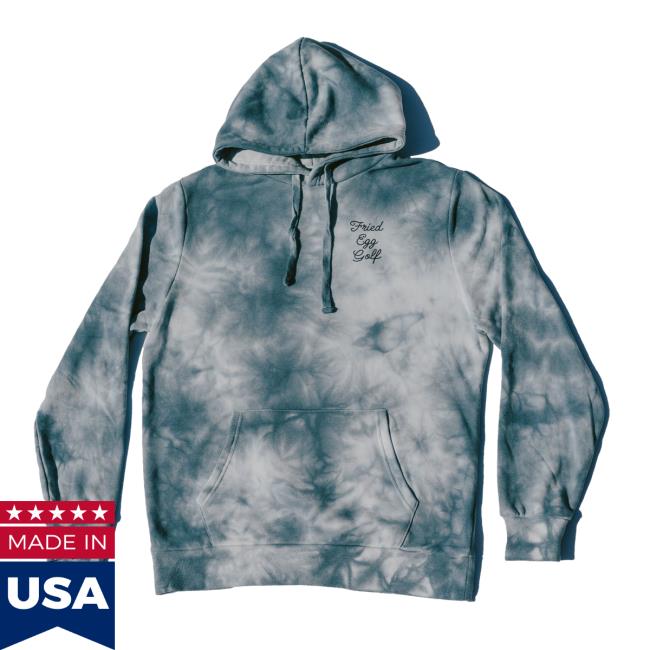 Official Fried Egg Golf Pipeline Pull Over Hoodie Tie Dye