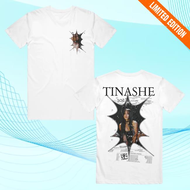 Official Tinashe Merch Store Tinashe Europe/Us Tour White Hot Shirt
