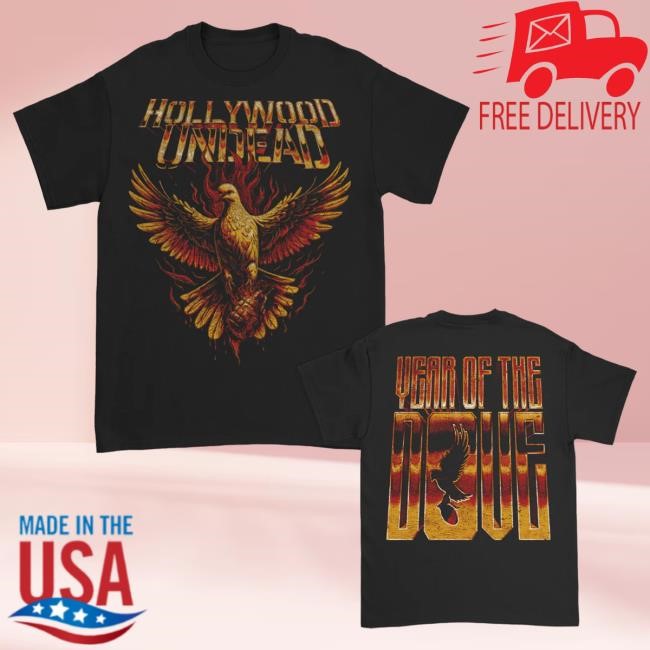 Official Hollywood Undead Merch Store Year of the Dove Shirt (Black) HollywoodUndead