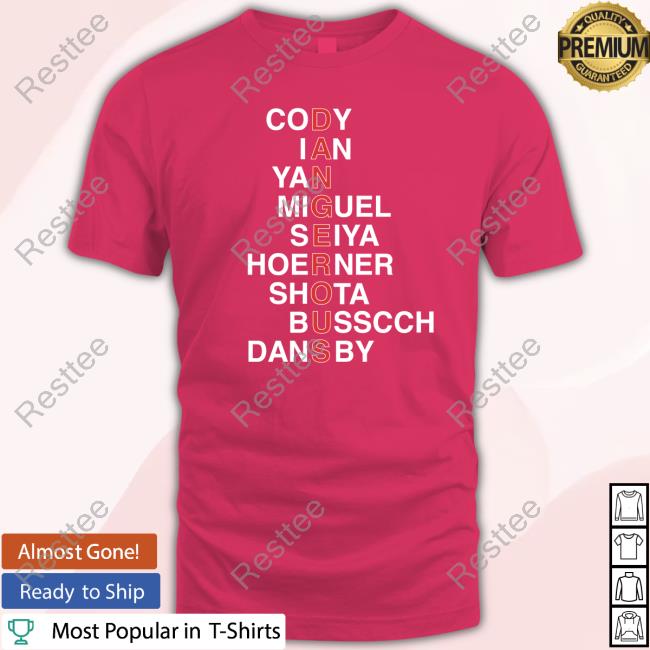 Obvious Shirts Cody Ian Yan Miguel Seiya Hoerner Shota Busscch Dansby Hot Shirt Obvious Shirts Cody Ian Yan Miguel Seiya Hoerner Shota Busscch Dansby Dangerous T Shirt