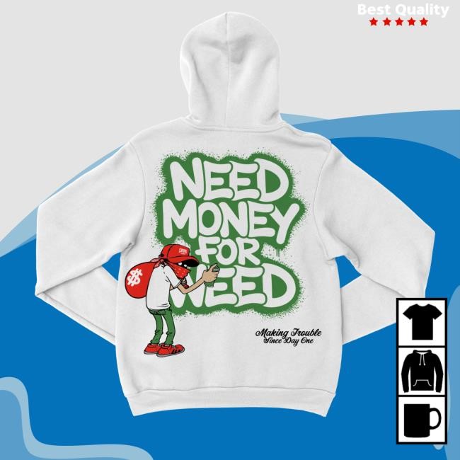 Crooks & Castles - Need Money for Weed Hoodie Crooks & Castles Store Merch