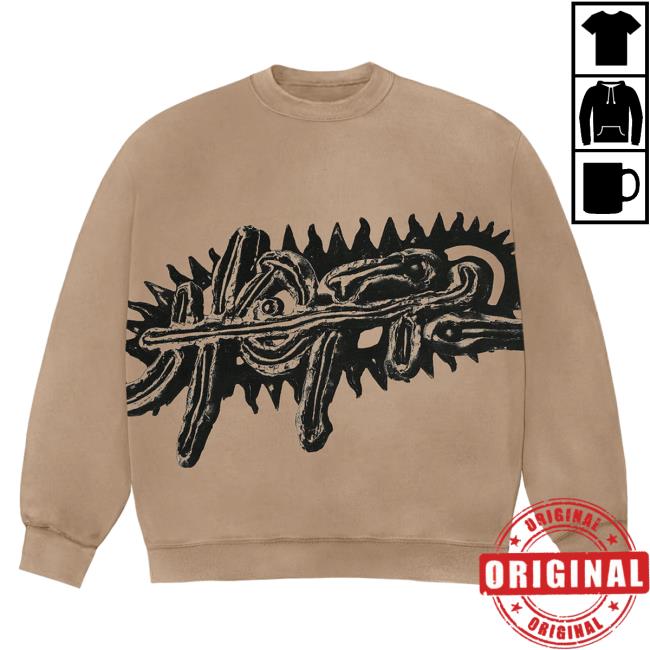 Official Travis Scott Merch Store Travis Scott Utopia A3 Long Sleeve T-Shirt Light Brown TravisScott Shop