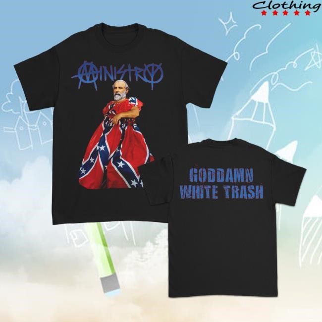 Goddamn White Trash Tee (Black) Official Ministry Merch
