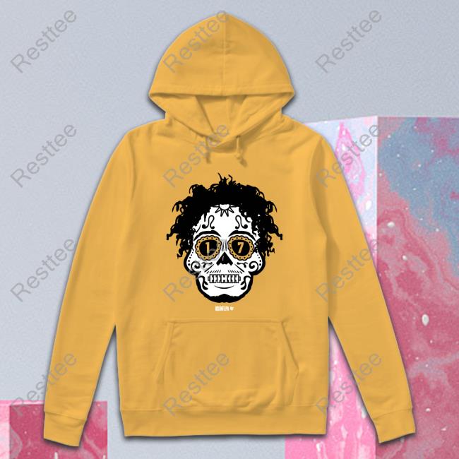 Breakingt Merch Official Garrett Wilson: Sugar Skull Shirt Garrett Wilson: Sugar Skull Long Sleeve Tee Shirt