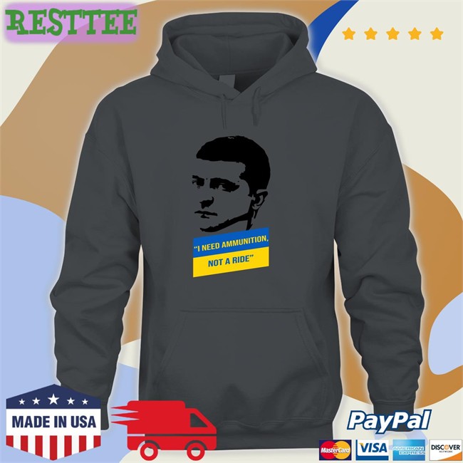 Saint Javelin Shop I Need Ammunition President Zelensky Long Sleeve T Shirt Natalia Antonova I Need Ammunition Not A Ride Hoodie