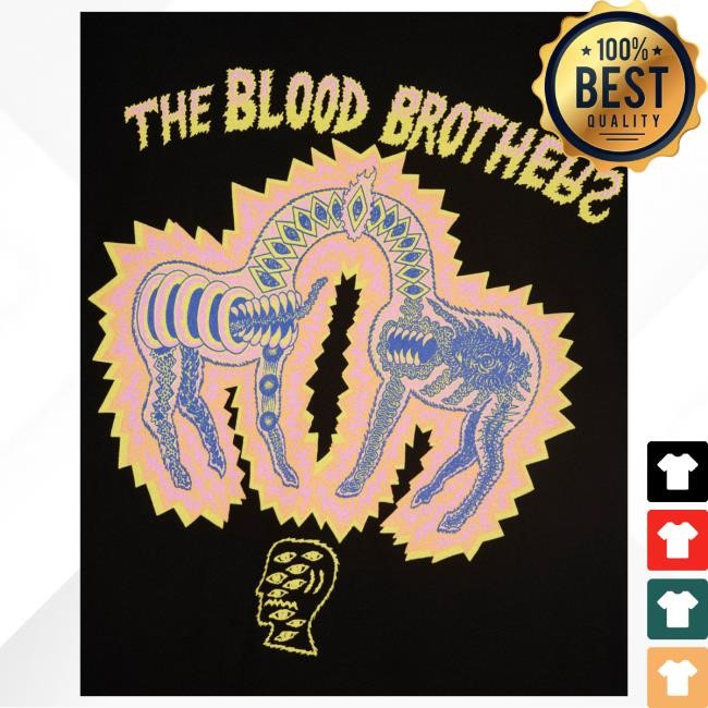 Official Brain Dead Merch Shop Brain Dead x Blood Brothers Tee - Black