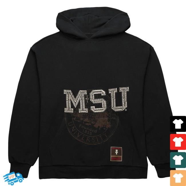 Official Travis Scott Utopia Merch Store CJ X M&N X MICHIGAN STATE UNIVERSITY Pullover Hoodie Travis Scott Apparel Clothing TravisScott
