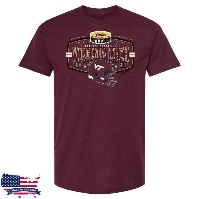 2025 Duke's Mayo Bowl Virginia Tech SST New Tee 2025 Duke's Mayo Bowl Virginia Tech SST Tee Shirt