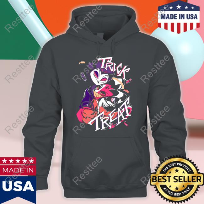 Stolas + Blitz TRICK OR TREAT Crewneck Sweatshirt Shark Robot Store Stolas + Blitz TRICK OR TREAT Crewneck Sweatshirt