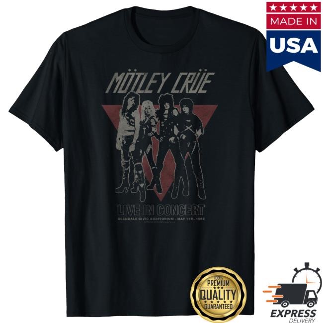Mötley Crüe - Vintage Glendale Top Shirt Motley Crue Official
