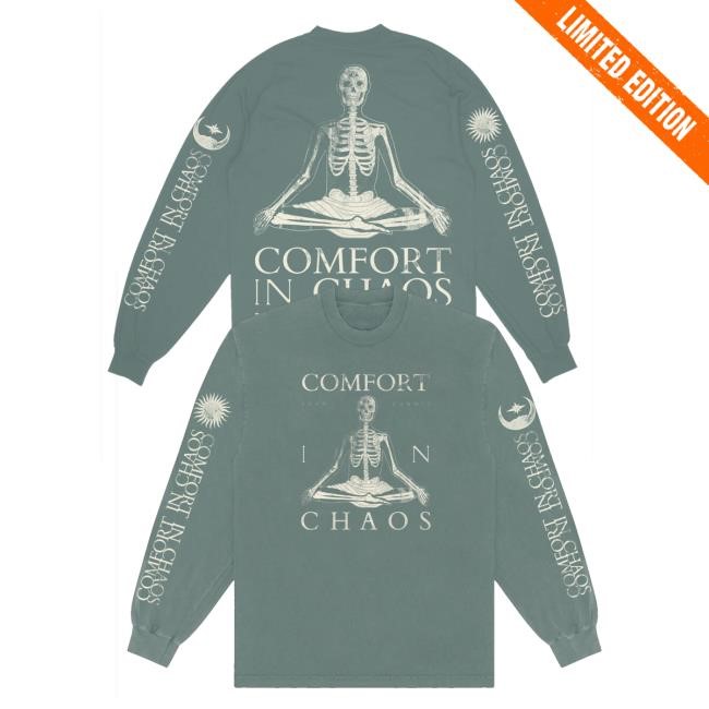 John Summit Official Merch Clothing John Summit Comfort In Chaos Tracklist Eucalyptus Classic Long Sleeve T Shirt