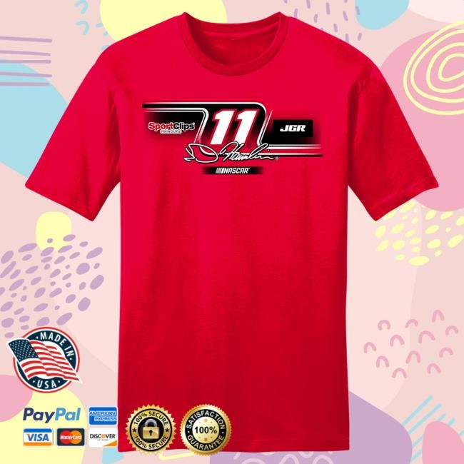 Denny Hamlin Red Sport Clips Tshirt Official DH Merch Store