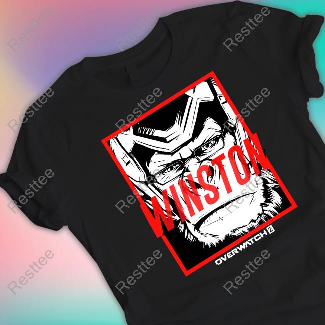 Official Overwatch 2 Winston Headshot T-Shirt