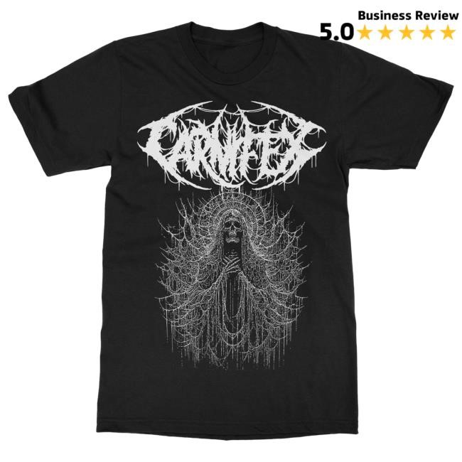 Official Indie Merch Store Carnifex Skull Prayer Tee IndieMerchStore