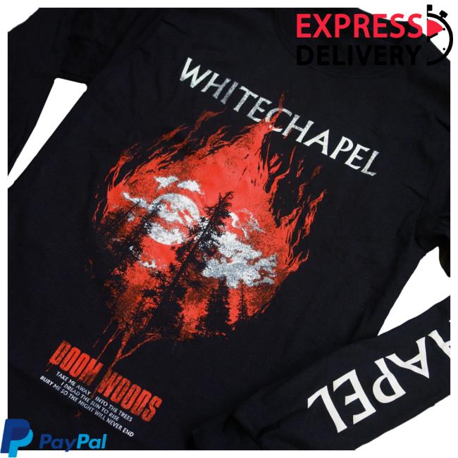 Official Merch Now Whitechapel Doom Woods Black Long Sleeve T-Shirts MerchNow Official Merch Now Whitechapel Doom Woods Black Long Sleeve Tee MerchNow