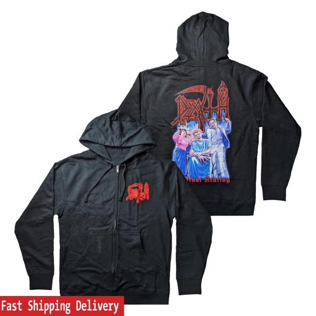 Official Night Shift Store Shop Death - Spiritual Healing Zip Up Hood Nightshift Merch