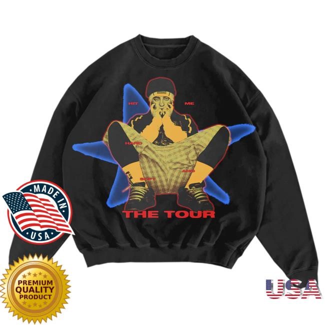 Billie Eilish Fan Crewneck Black Sweatshirt For Venue Nights Tour Ready Crewneck Black Sweatshirt Hit Me Hard And Soft Era
