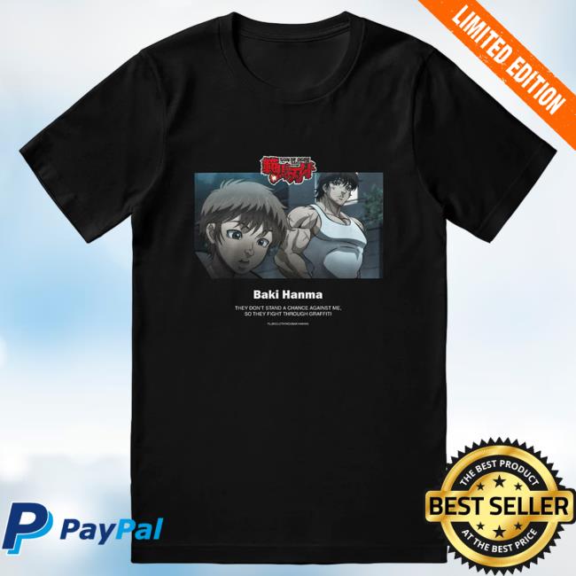 Yujin Clothing Baki Hanma They Don't Stand A Chance Top Shirt Black