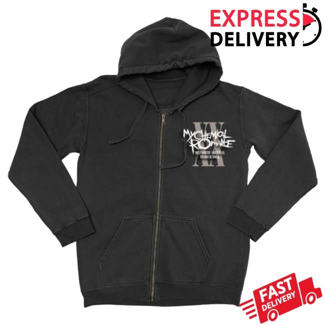 Limited The Black Parade Tour Zip Hoodie My Chemical Romance Merch