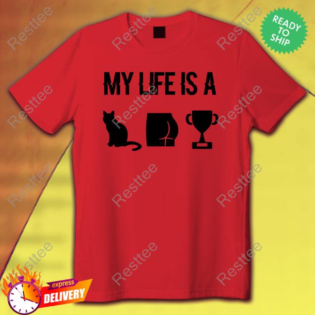 My Life Is A Cat Ass Cup Hooded Sweatshirt PB DustBunny