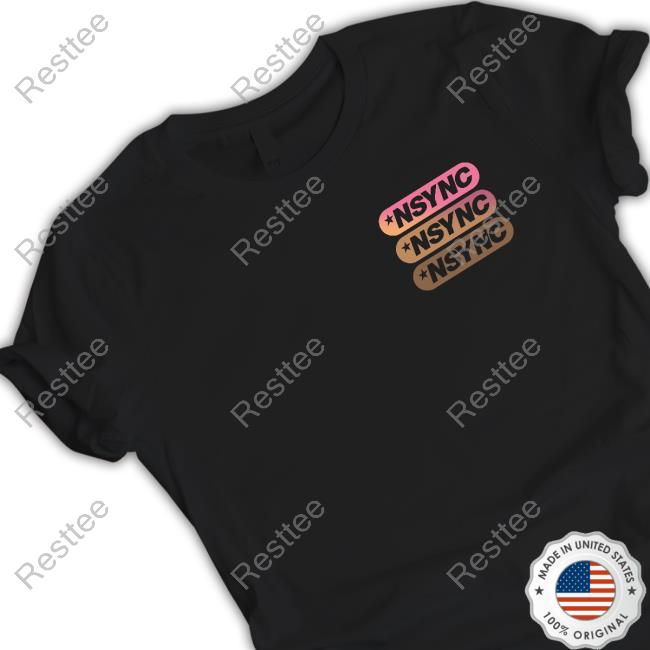 Official Nsync Logo Star Long Sleeve Tee