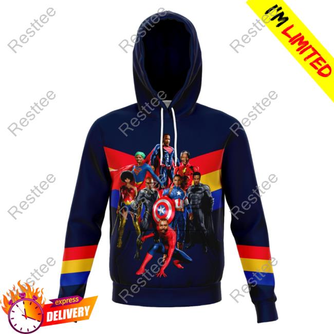 Official Melanin Clothing Store Shop Black Super Heroes Pullover Sweatshirt Melaninapparel Merch