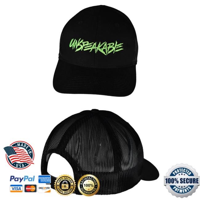 Official Unspeakable Merch Black & Neon Green Cap
