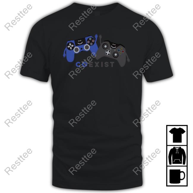 The Red Dragon Coexist Xbox T-Shirt Coexist Xbox Console Wars Dangerous Spacetime Tee