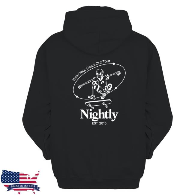Nightly Merch Skater Hoodie Nightly Merch Skater Hoodie