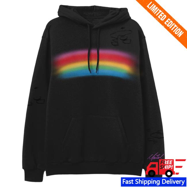 Official Mariah Carey Merch Store Shop Vintage Distressed Rainbow Pullover Hoodie MariahCarey