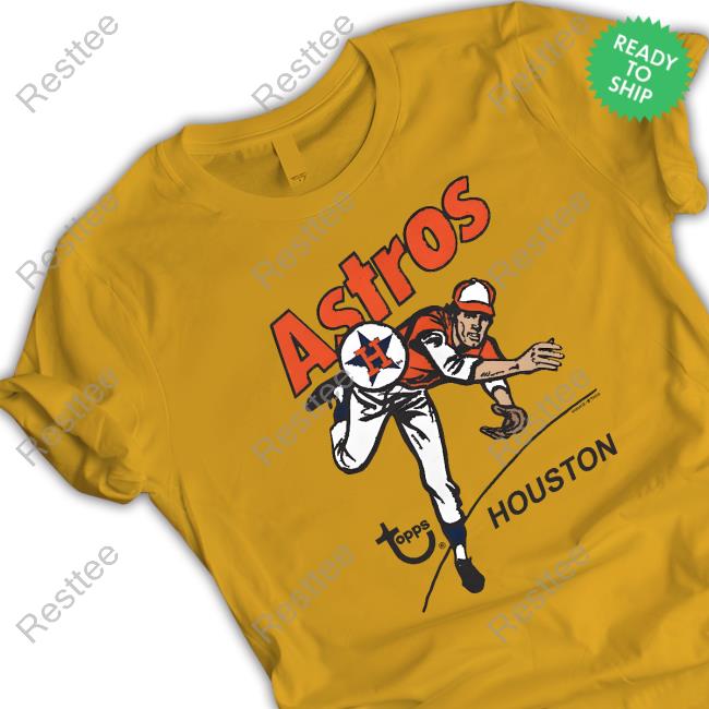 Houston Astros Homage x Topps Gold Tri-Blend Crewneck Sweatshirt