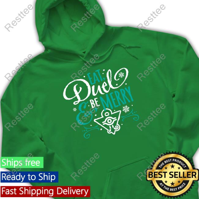 Eat Duel & Be Merry Hoodie Yugioh Shop