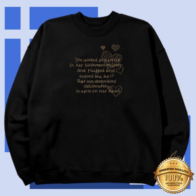 Amy Winehouse Official Merch Shop | Amy Winehouse Black Poem Sweater