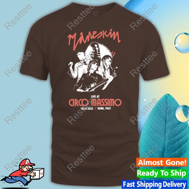 Official Maneskin Band Tour Circo Massimo 2022 Shirt