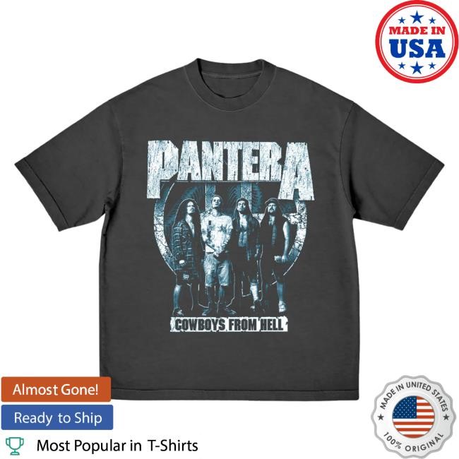 Pantera Cowboys From Hell Band Photo New Shirt | Pantera Merch Store Official