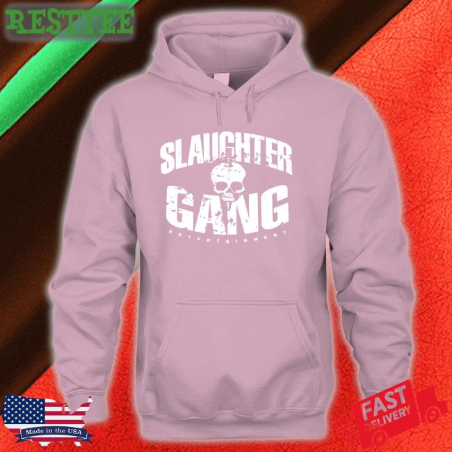 21 Savage Merch Slaughter Gang Entertainment Distressed Sweatshirts
