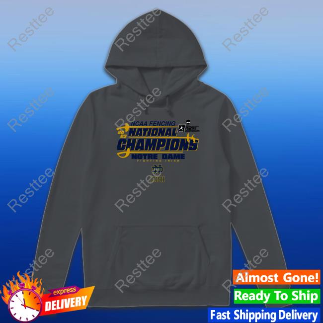 Notre Dame Fighting Irish 2023 Fencing National Champions T-Shirt Official Ncaa Notre Dame Fighting Irish 2023 Fencing National Champions Shirt