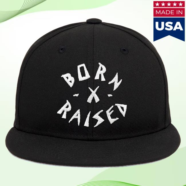 Official Born X Raised Store Shop Born X Raised Institutionalized Rocker Snapback Cap: Black BornxRaised
