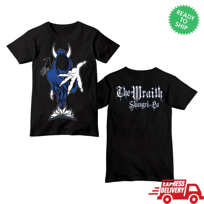 Official Icp Merch Clothing Store Insane Clown Posse The Wraith Shangri-La Black Tshirt