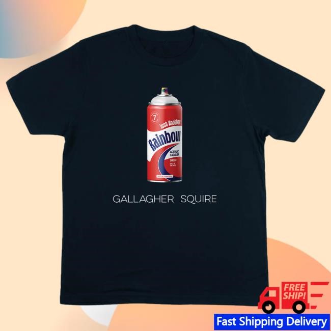 Official Liam Gallagher Merch Store Just Another Rainbow Spray Can T Shirt | Liam Gallagher