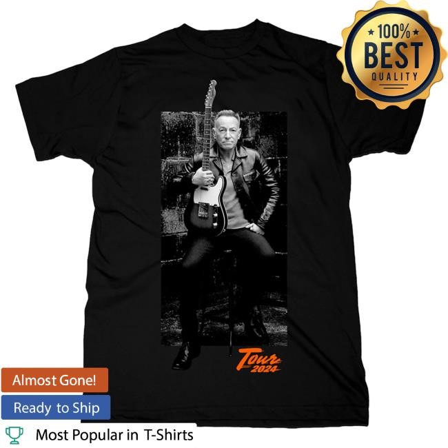 Official Bruce Springsteen Merch Store Springsteen & The E-Street Band 2024 World Tour Portrait Popover Shirt
